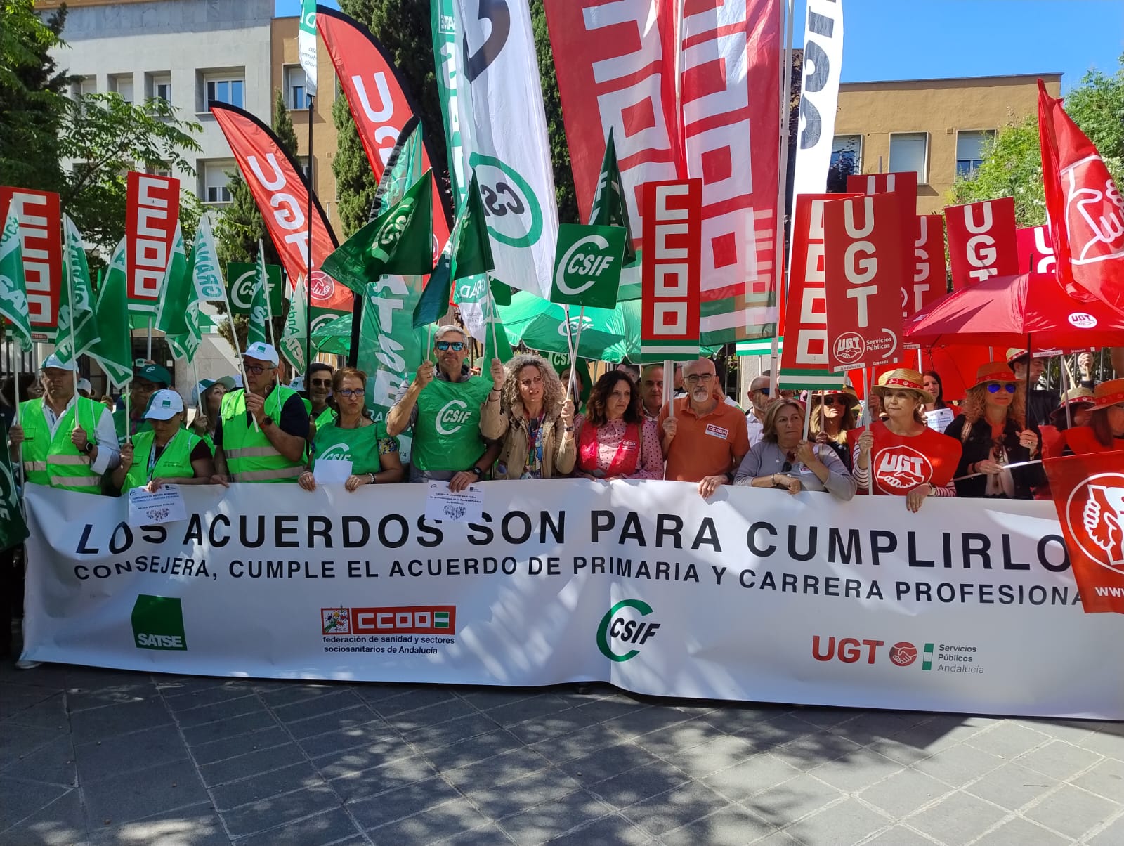 Concentración de Sanidad en Granada